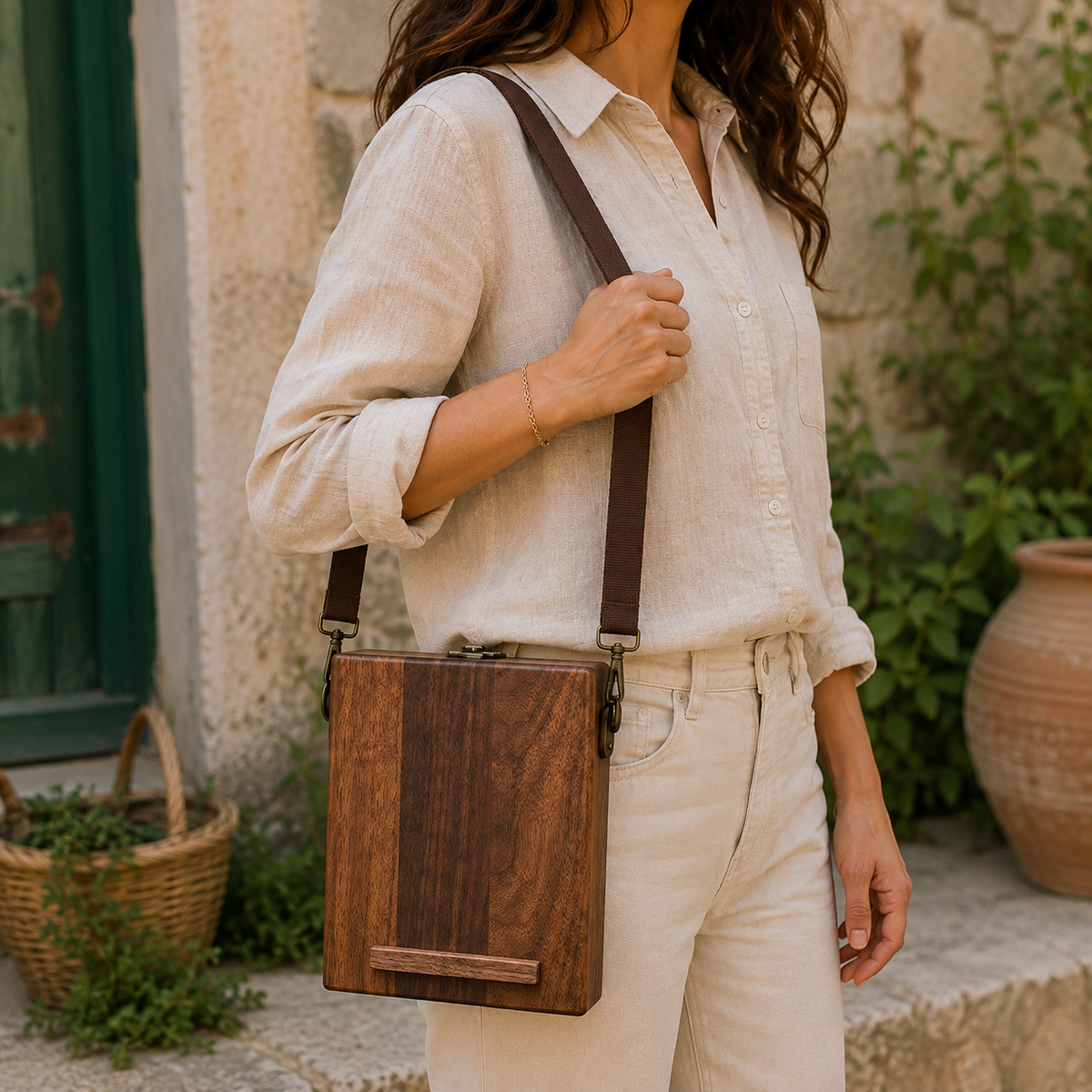 The Messenger Box | Portable Wooden Writing & Art Organizer