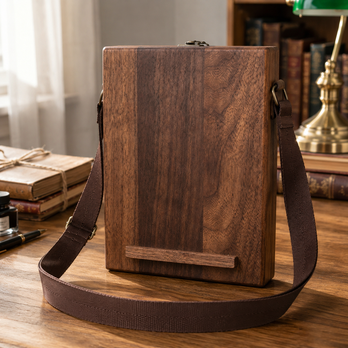 The Messenger Box | Portable Wooden Writing & Art Organizer